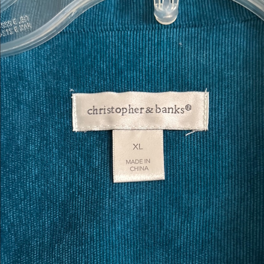 Christopher & Banks Blue Utility Jacket - Picture 2 of 7